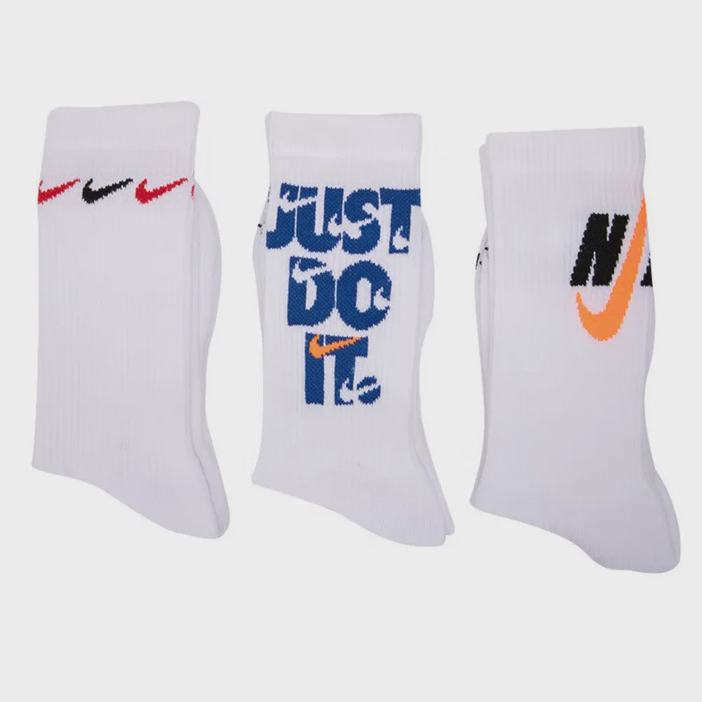 Nike Sportsokken Heren Dames 3-Pack - Duurzaam & Vochtafvoerend Katoen