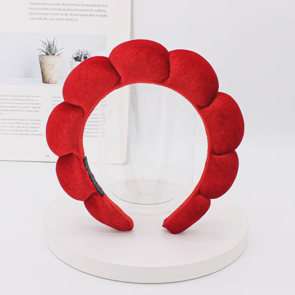 Luxe Velours Make-up Hoofdband - Comfortabel voor Gezichtswas & Huidverzorging