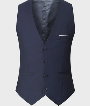 Stijlvol Heren Gilet - Slim Fit voor Bruiloft, Feest of Zakelijk