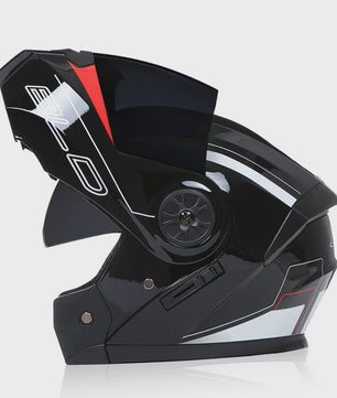 BLD Modulaire Flip-Up Motorhelm met Dubbele Lens - Veiligheid & Comfort voor Motocross