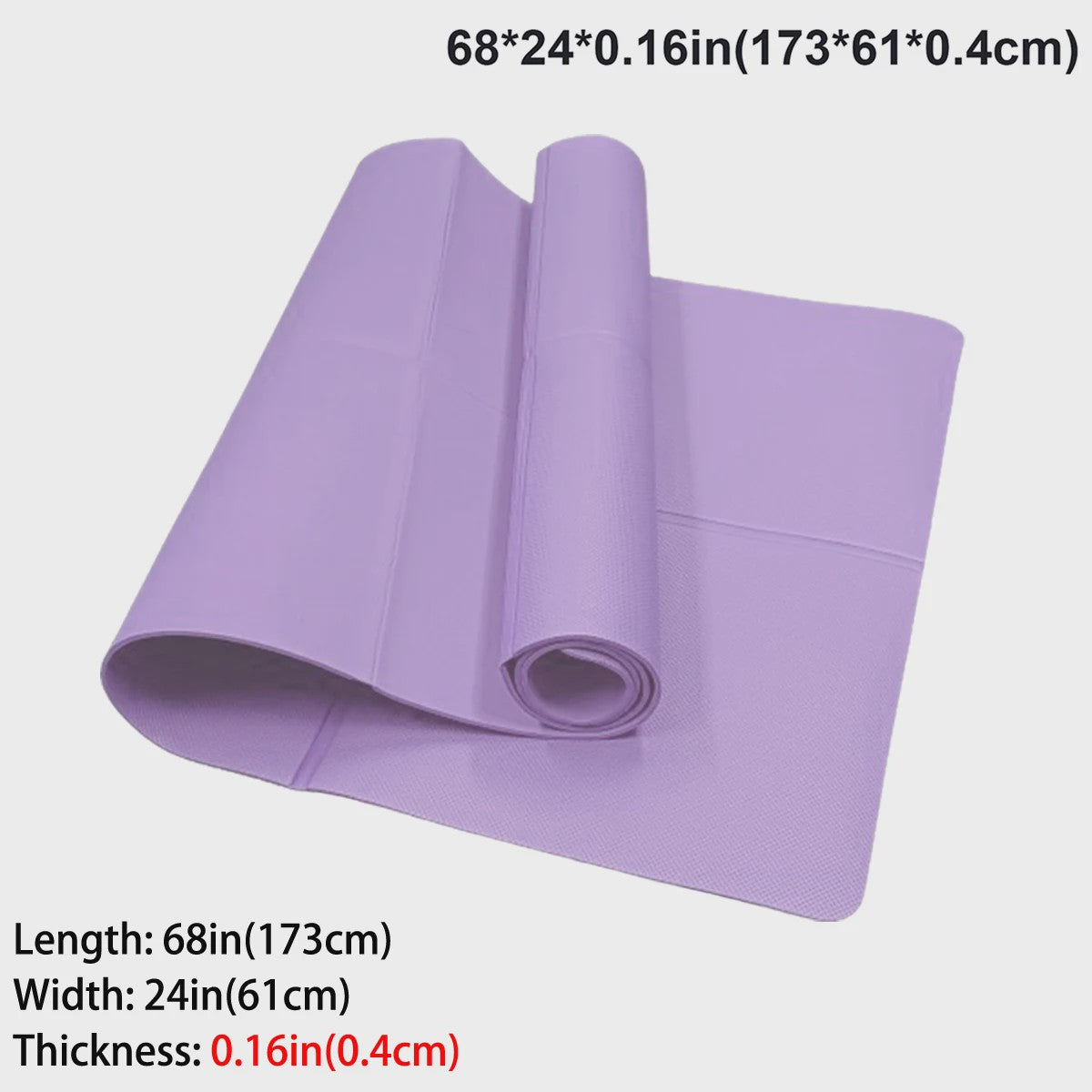 Opvouwbare Yogamat van EVA - Eco-vriendelijk, Draagbaar & Antislip voor Yoga, Pilates & Fitness - Diverse Diktes (3/4/6mm)