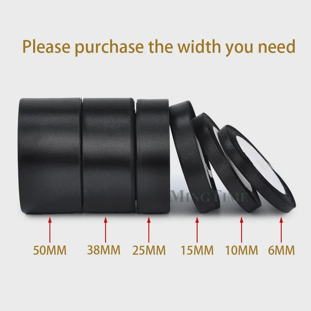 Satijnen Lint 22 Meter - Diverse Breedtes (6mm t/m 50mm) voor Decoratie & Knutselen