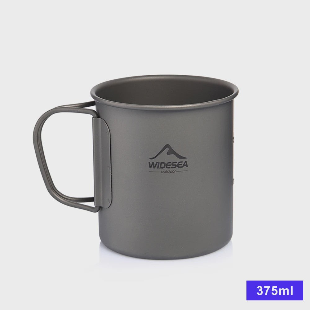 Widesea Titanium Camping Mok - Lichtgewicht & Duurzaam Outdoor Tafelgerei