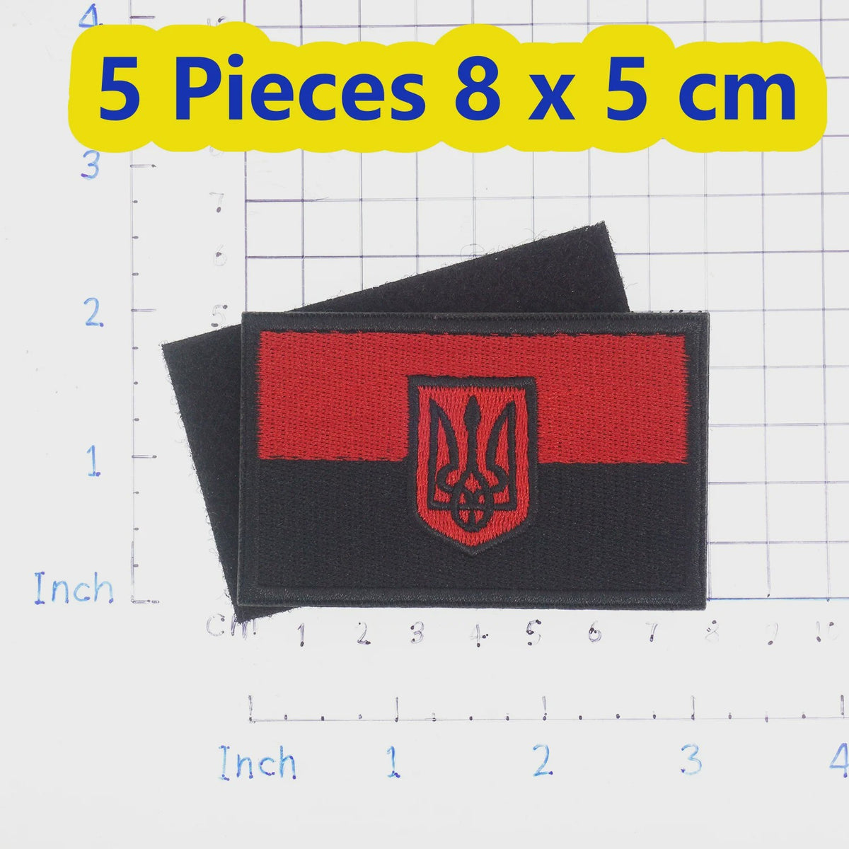 Oekraïne Vlag Patch met Klittenband - Geborduurde Kleding Applicatie