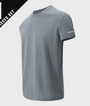 Heren Zomer T-shirt Korte Mouw - Sneldrogend & Ademend Sportshirt