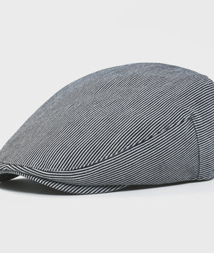Heren Katoenen Zomer Pet - Ivy Gatsby Stijl Flat Cap