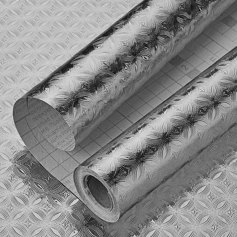 Keuken Sticker - Hittebestendig, Waterdicht & Oliebestendig - Aluminium Folie Look
