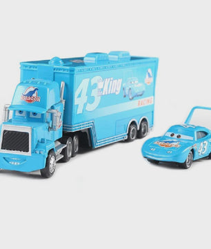 Cars Lightning McQueen Container Vrachtwagen Speelgoed - Alloy Diecast Model
