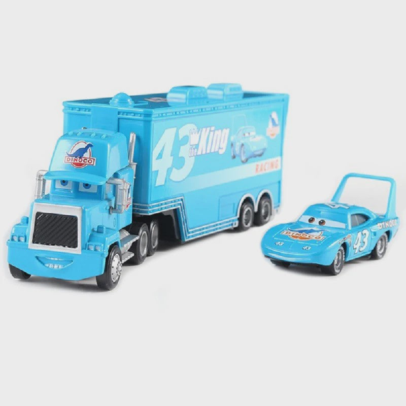 Cars Lightning McQueen Container Vrachtwagen Speelgoed - Alloy Diecast Model