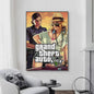 Grand Theft Auto Game Posters - Zelfklevend Muurdecoratie voor Fans
