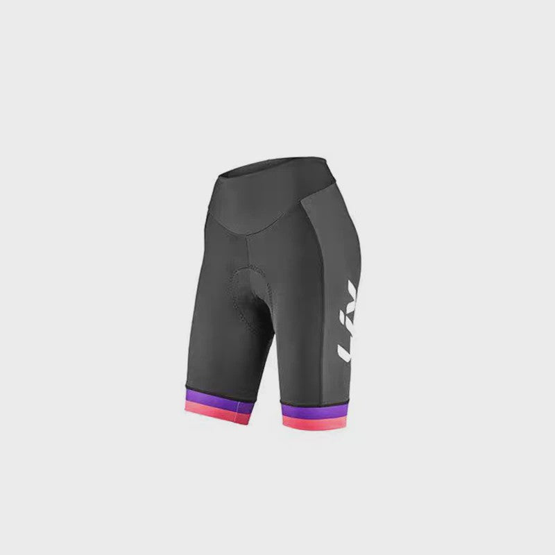 LIV Dames Fietsset Zomer - Korte Mouwen Jersey & Bibshort - Sneldrogend