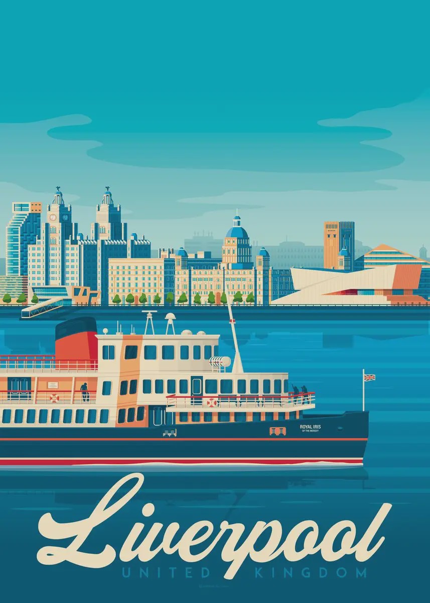 Nordic Canvas Poster: Kleurrijke Reisposters van Europese Steden - Parijs, Nice, Monaco