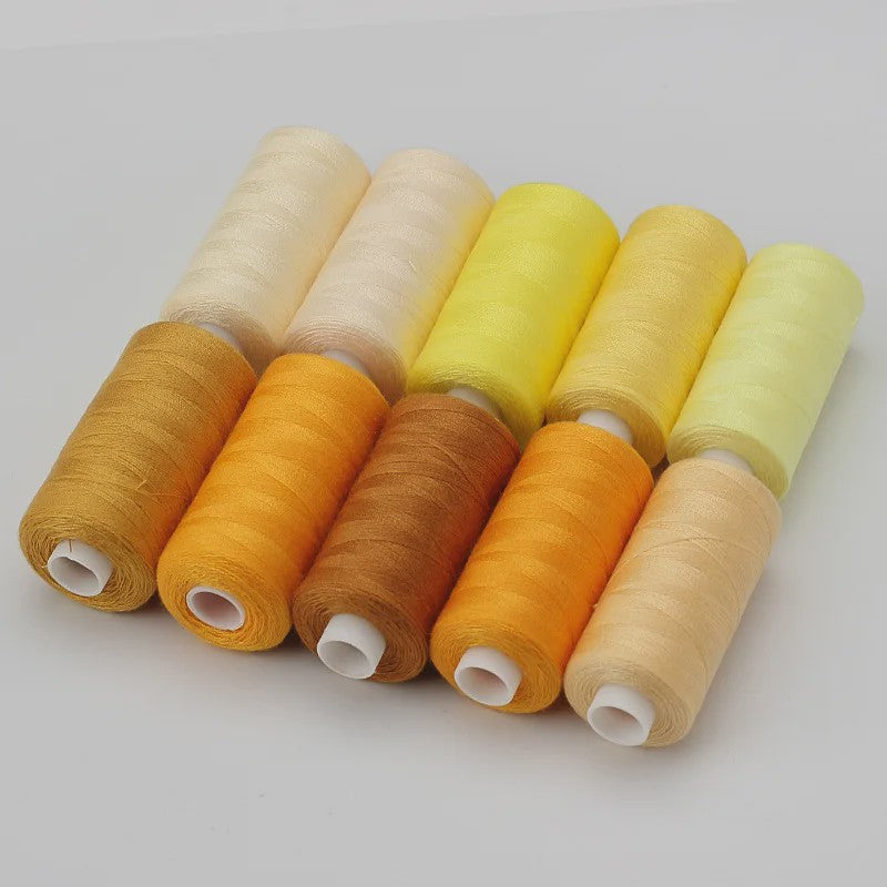10 Rollen Polyester Naaigaren 402 - 400 Yards - Voor Hand & Machine