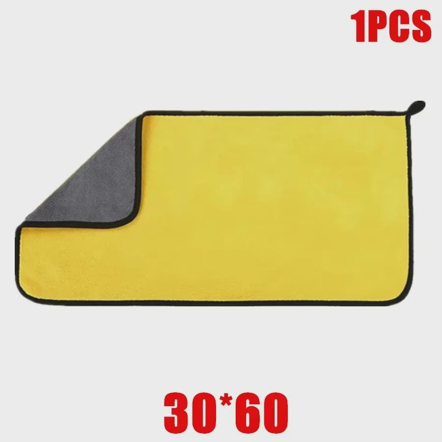Microfiber Poetsdoeken 30x60cm - Zacht, Sneldrogend & Dubbellaags (1/2/3/6/10 Stuks)
