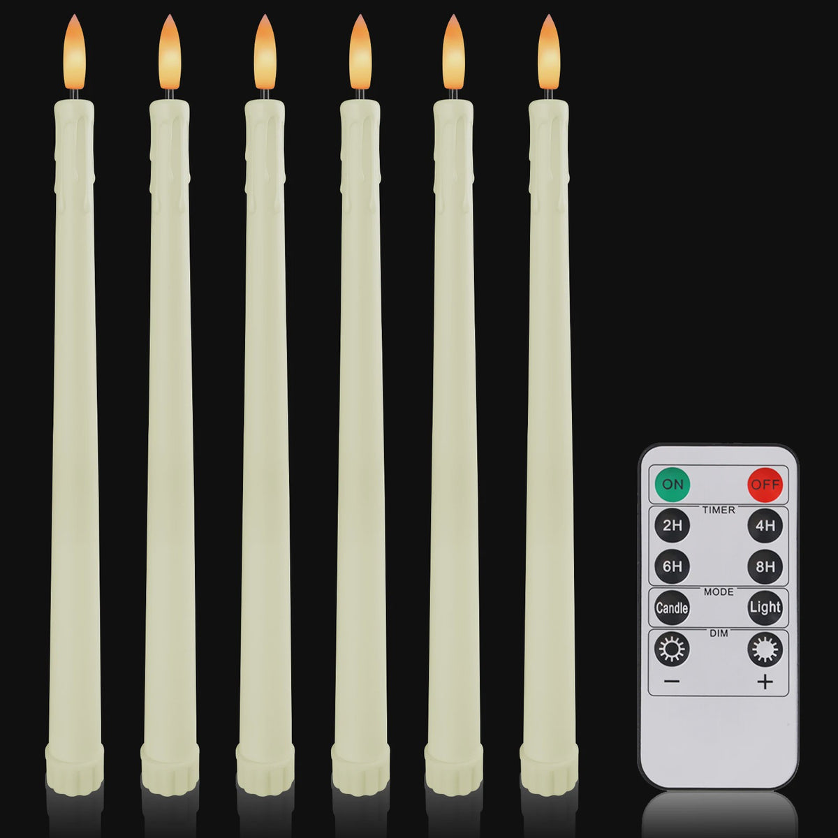 LED Flamlamp Kaarsen (6/18/24 stuks) met Afstandsbediening - Veilige Sfeerverlichting