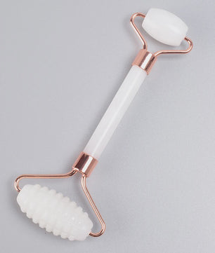 Luxe Jade Gezichtsmassage Roller & Gua Sha Set - Rose Gold