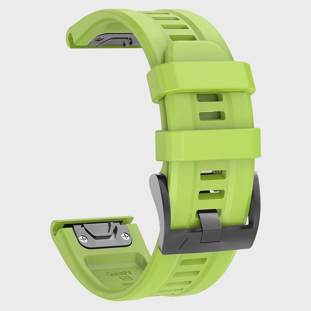 QuickFit Siliconen Horlogeband 22mm/26mm voor Garmin Fenix 7/7X, Epix Gen 2, Enduro 2 & Fenix 5/6 Series