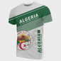 Heren T-shirt met Algerijnse Vlag 3D Graphic - Perfect voor Voetbalfans en Sportieve Gelegenheden