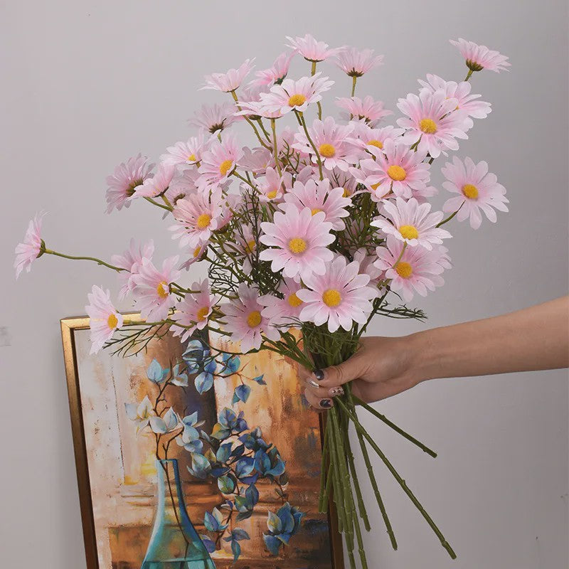 Kunstboeket Margrieten (3/5/10 stuks) - Zijde Kunstbloemen voor Decoratie