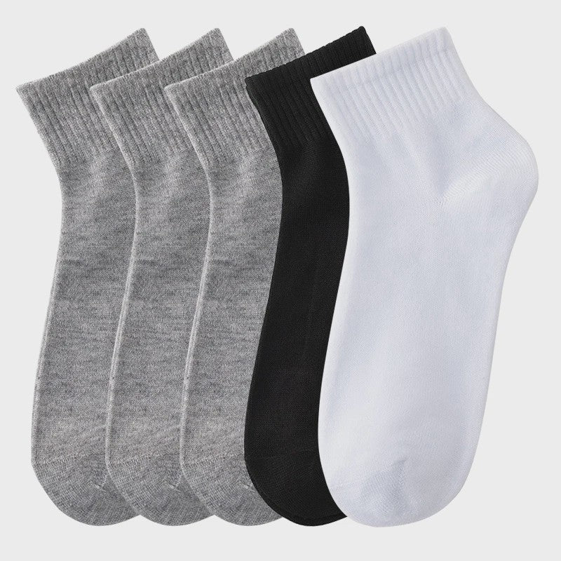 5 Paar Heren Sokken - Comfortabel, Ademend & Veelzijdig voor Zakelijk, Casual en Sport
