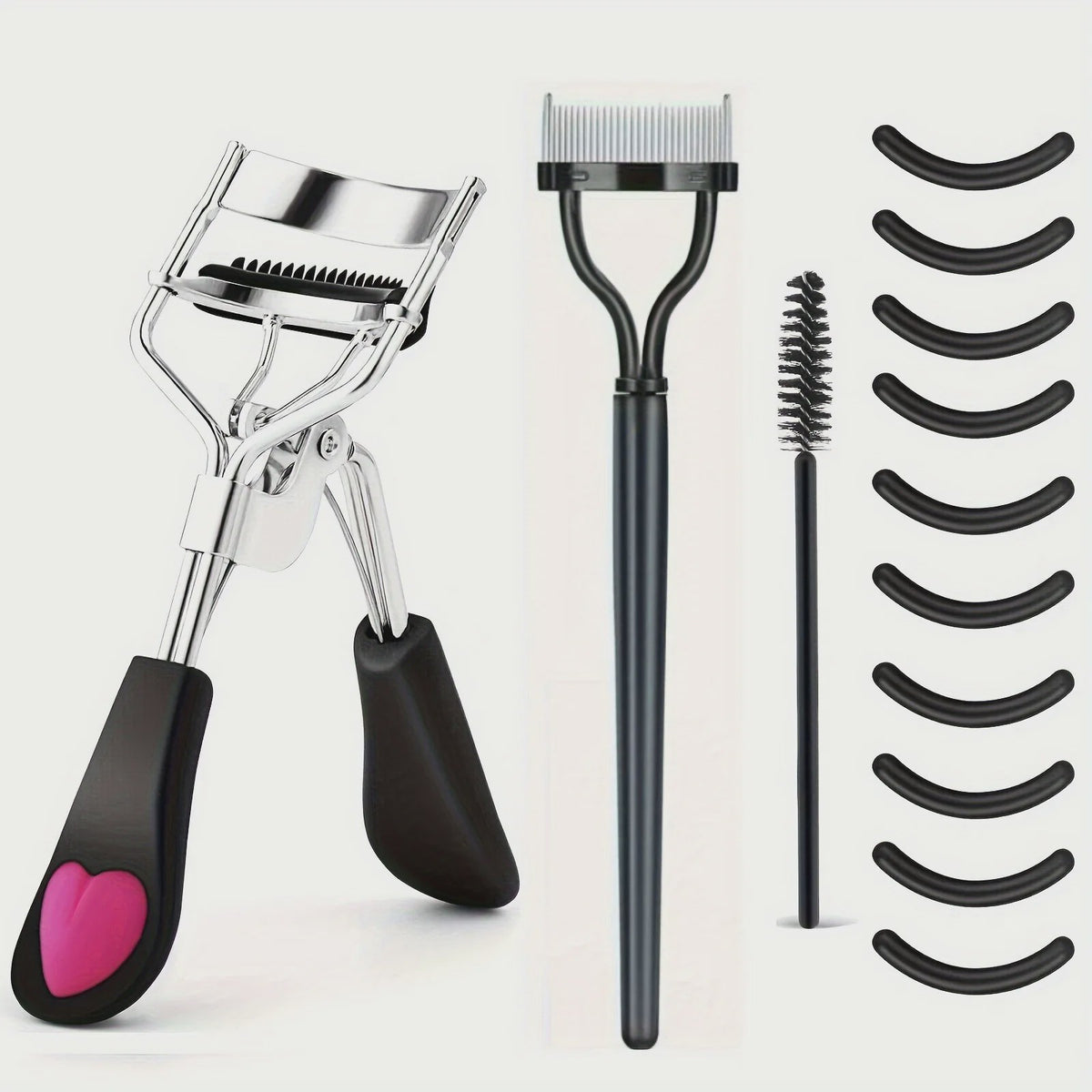 Complete Wimperkruller Set met Vervangende Pads & Make-up Tools