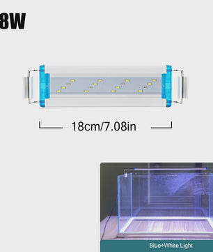 Super Bright LED Aquarium Lamp - Verstelbare Clip-on Verlichting voor Planten & Vissen (18-70cm)