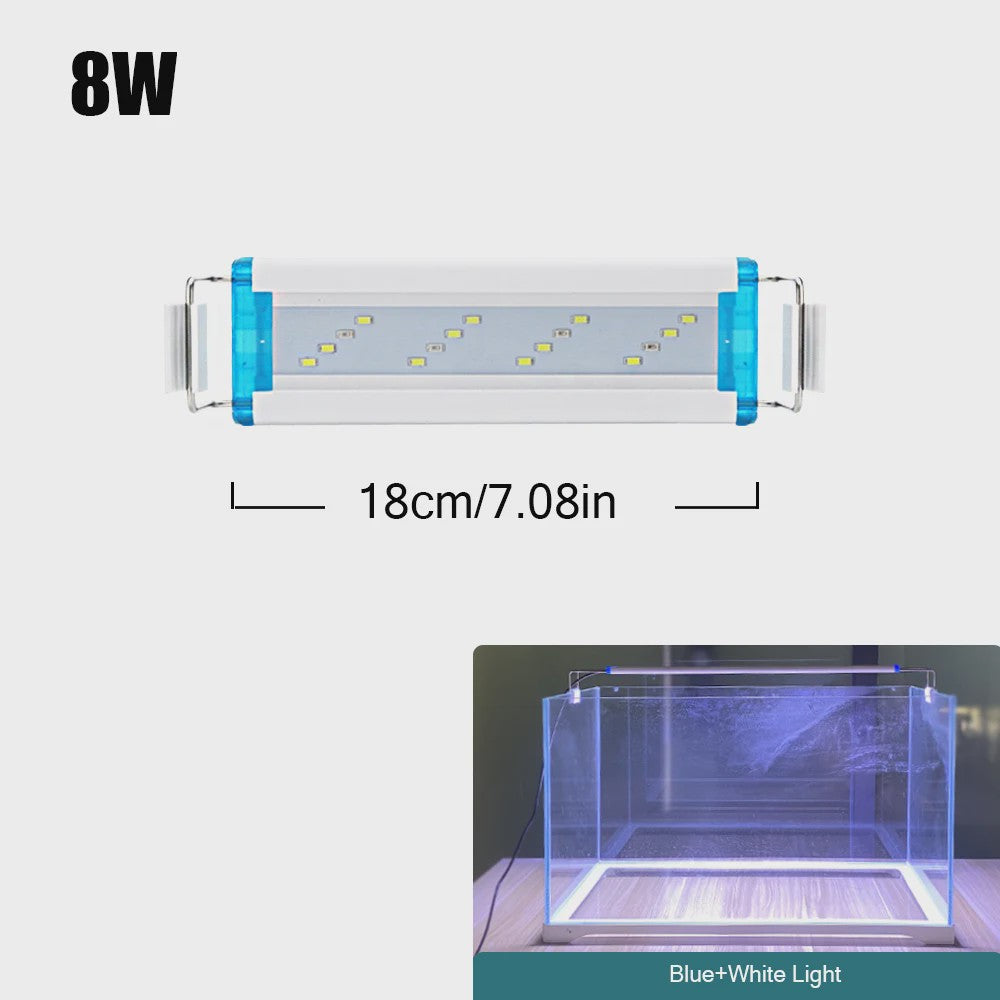Super Bright LED Aquarium Lamp - Verstelbare Clip-on Verlichting voor Planten & Vissen (18-70cm)