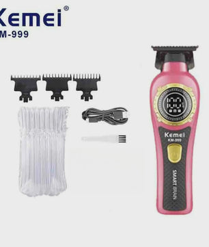 Kemei KM-999 Professionele Draadloze Trimmer met Digitaal Display