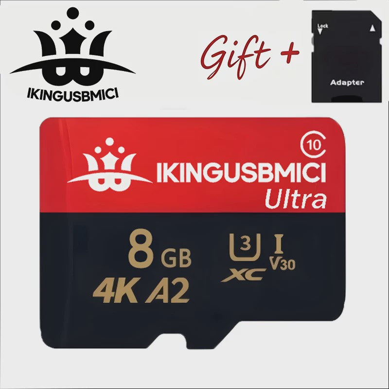 Snelle Micro SD Kaart (32GB-512GB) - U3, V30, A2 - Hoge Kwaliteit & Duurzaam