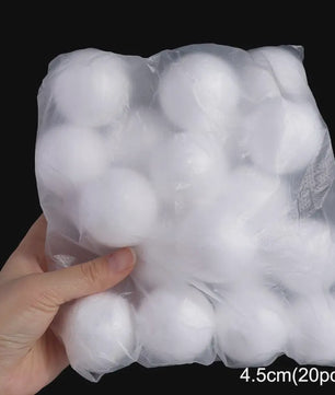 Mini Polystyreen Ballen Wit - Decoratie & Kerstversiering