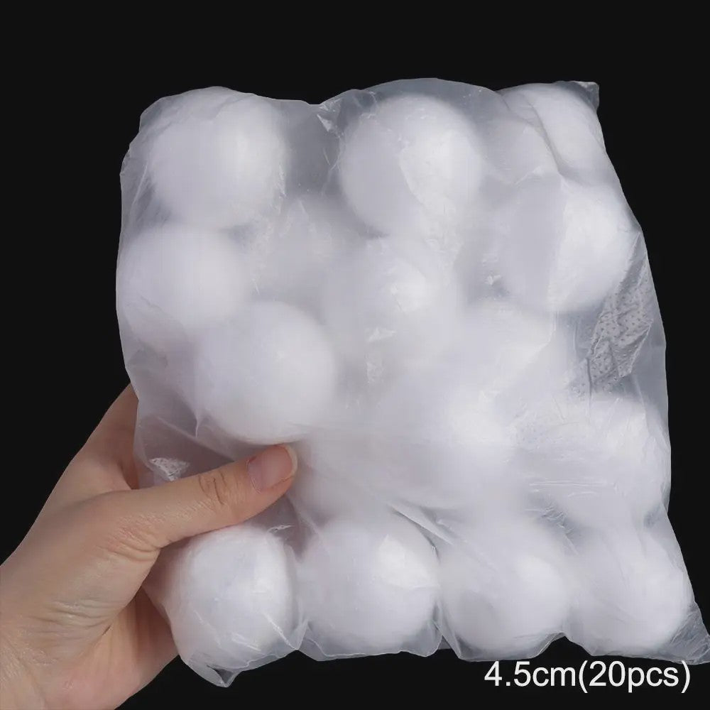 Mini Polystyreen Ballen Wit - Decoratie & Kerstversiering