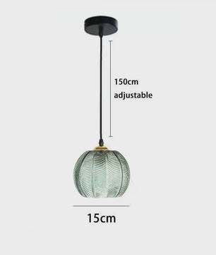Nordic Vintage Glazen Hanglamp E27 - Verstelbaar - Stijlvol voor Keuken & Eettafel
