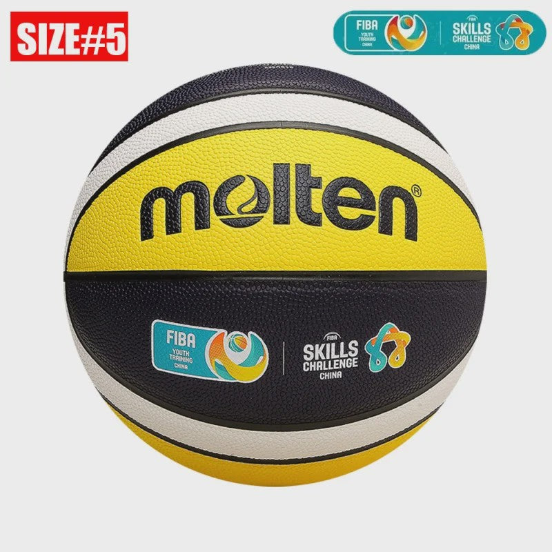 Molten BG3100 Basketbal: Officiële Maat 7, 6, 5 | PU Leer | Indoor & Outdoor Gebruik