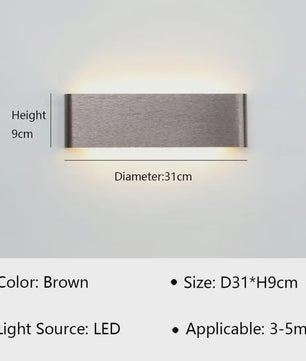 Moderne LED Wandlamp - Stijlvolle Verlichting voor Woonkamer, Slaapkamer & Hal