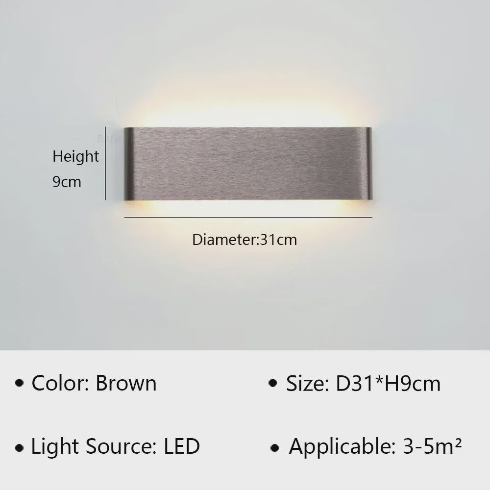 Moderne LED Wandlamp - Stijlvolle Verlichting voor Woonkamer, Slaapkamer & Hal
