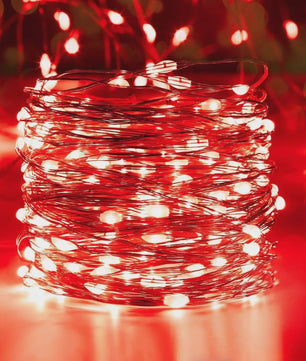 Sfeervolle Batterij-Aangedreven LED Snoerlichtjes met Koperdraad - 10-100 LED