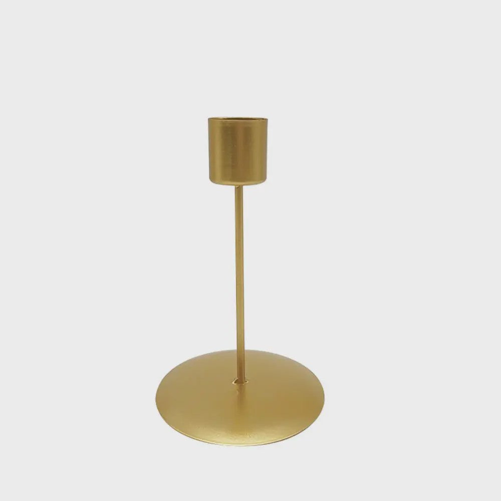 Luxe Gouden Kandelaar Set met Strik - Sfeervolle Decoratie
