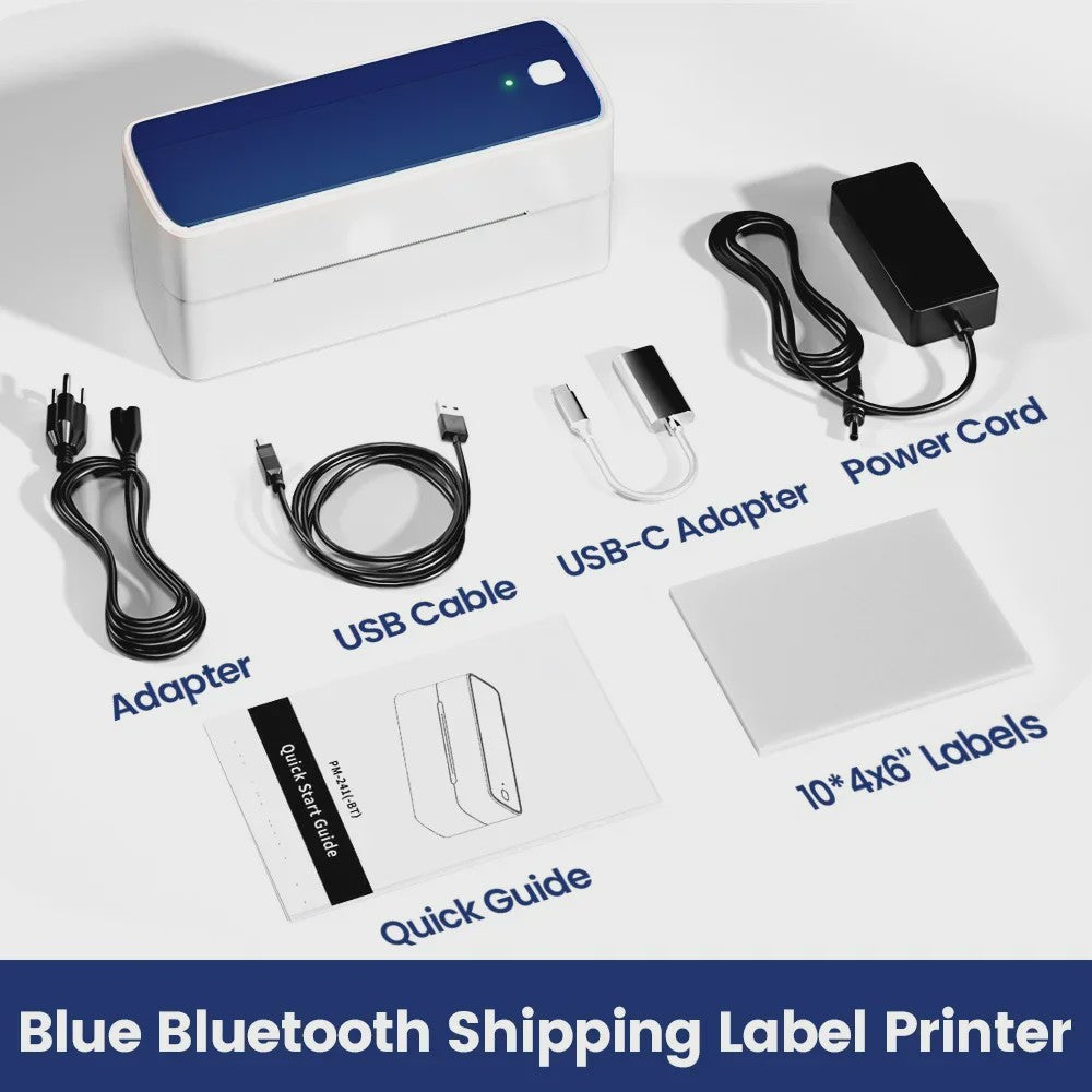 Phomemo PM-241BT Bluetooth Labelprinter - Draadloos Printen voor Verzending & Producten