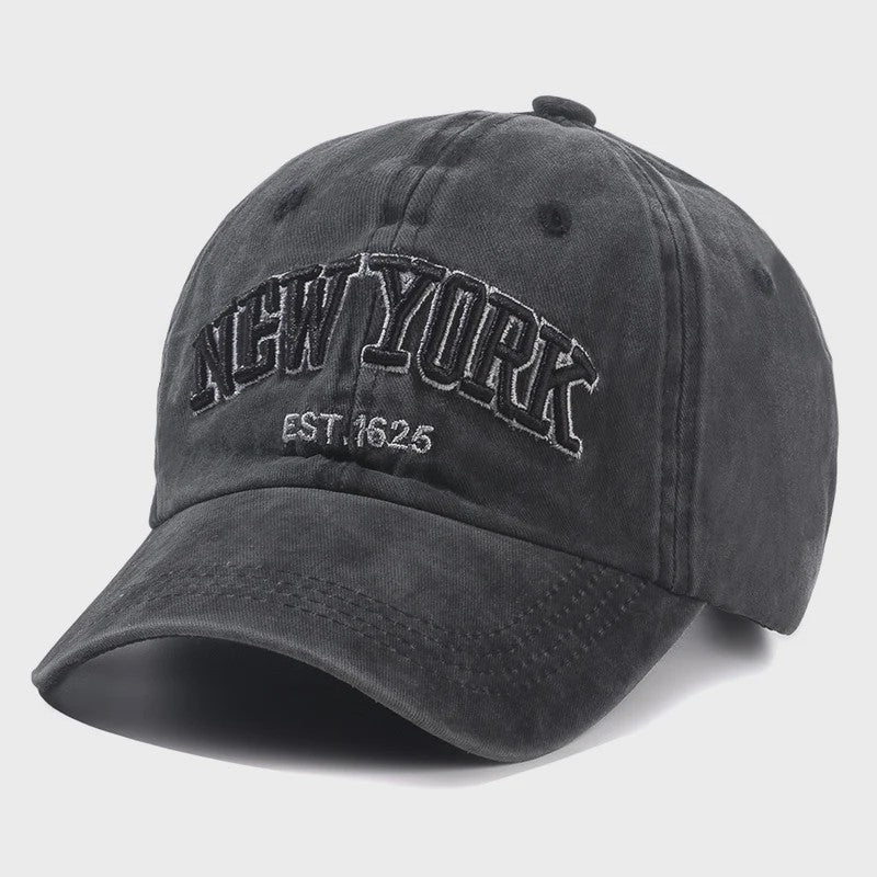 New York Baseball Cap - Washed Katoen Snapback voor Heren & Dames