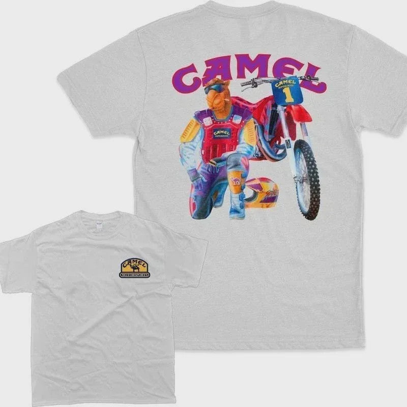 Retro Camel Cigarettes T-Shirt - Vintage Oversized Unisex Kleding