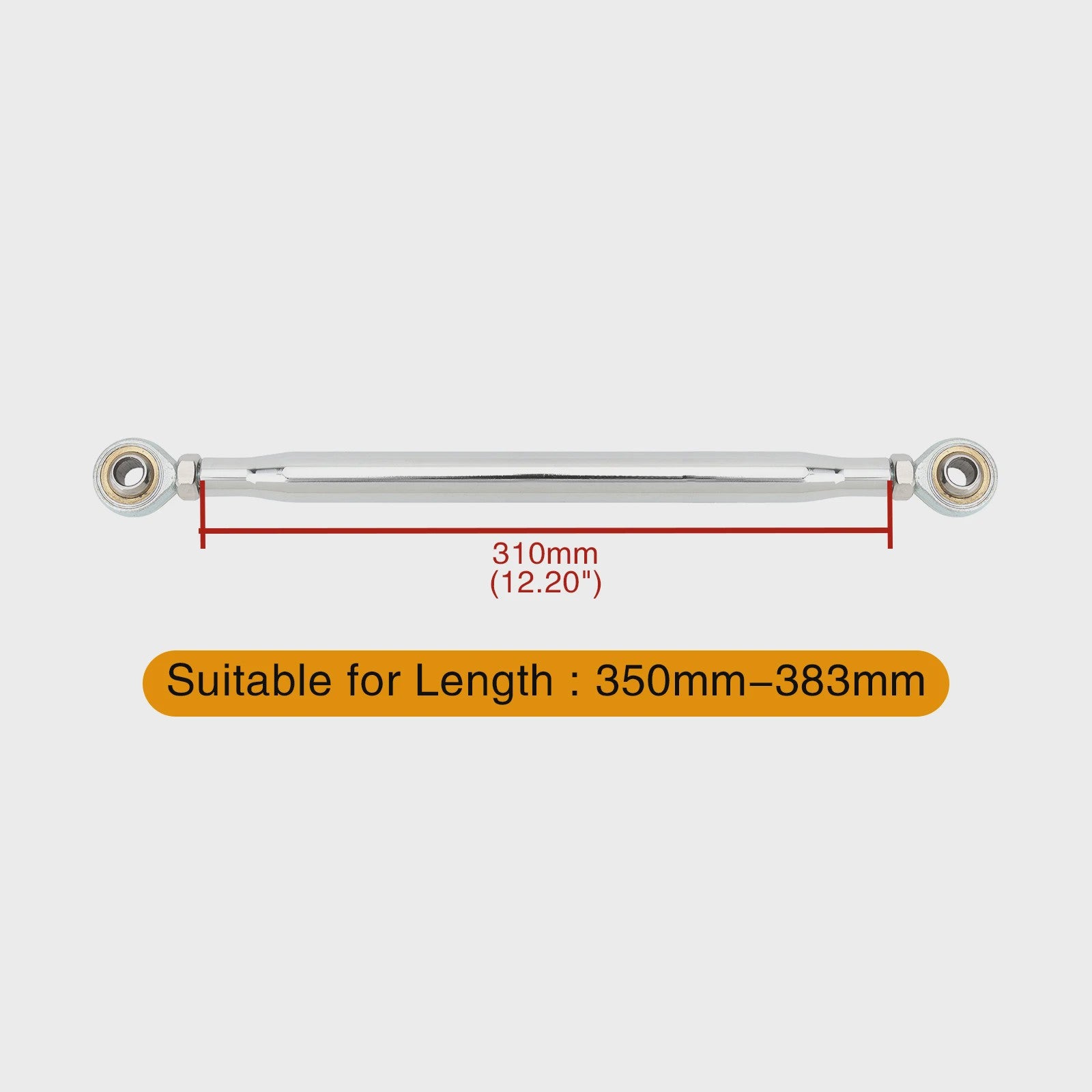 Universele Motor Schakelstang Linkage - 50mm tot 370mm - Verstelbaar