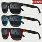 Polaroid Zonnebril Heren Dames - Vintage Vierkant Design, UV400 Bescherming, Luxe Uitstraling
