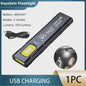 Oplaadbare COB LED Werklamp met Magneet & Haak - USB Camping Zaklamp