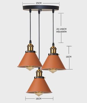 Retro Hanglamp Loft Stijl - Industriële Plafondlamp met E27 Fitting