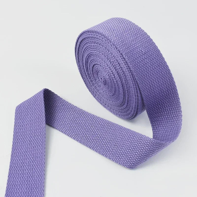 4 Meter Katoenen Band - 1.3mm Dikke Webbing voor Tassen, Riemen & DIY Projecten (20-50mm Breed)