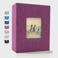 Linnen Fotoalbum voor 600 Foto's 4x6 inch met Venster & Horizontale/Verticale Insteekvakken