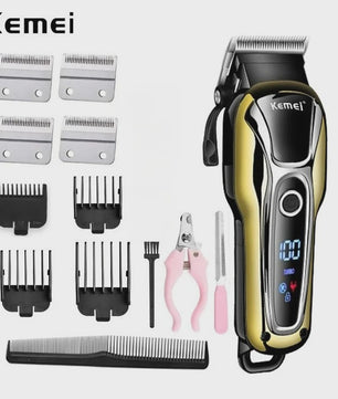 Kemei KM-1990 Professionele Oplaadbare Trimmer voor Huisdieren - Honden & Katten