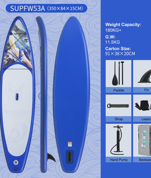 Opblaasbaar SUP Board 320-350cm met Complete Accessoireset - Ideaal voor Volwassenen