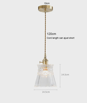 Koperkleurige Glazen Hanglamp - Stijlvolle LED Plafondlamp voor Woonkamer, Slaapkamer & Keuken