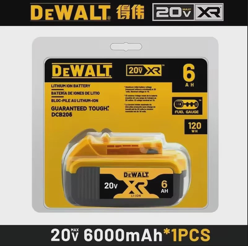 DeWalt 20V MAX XR 6.0Ah Lithium Accu - DCB206 - Snel Opladen